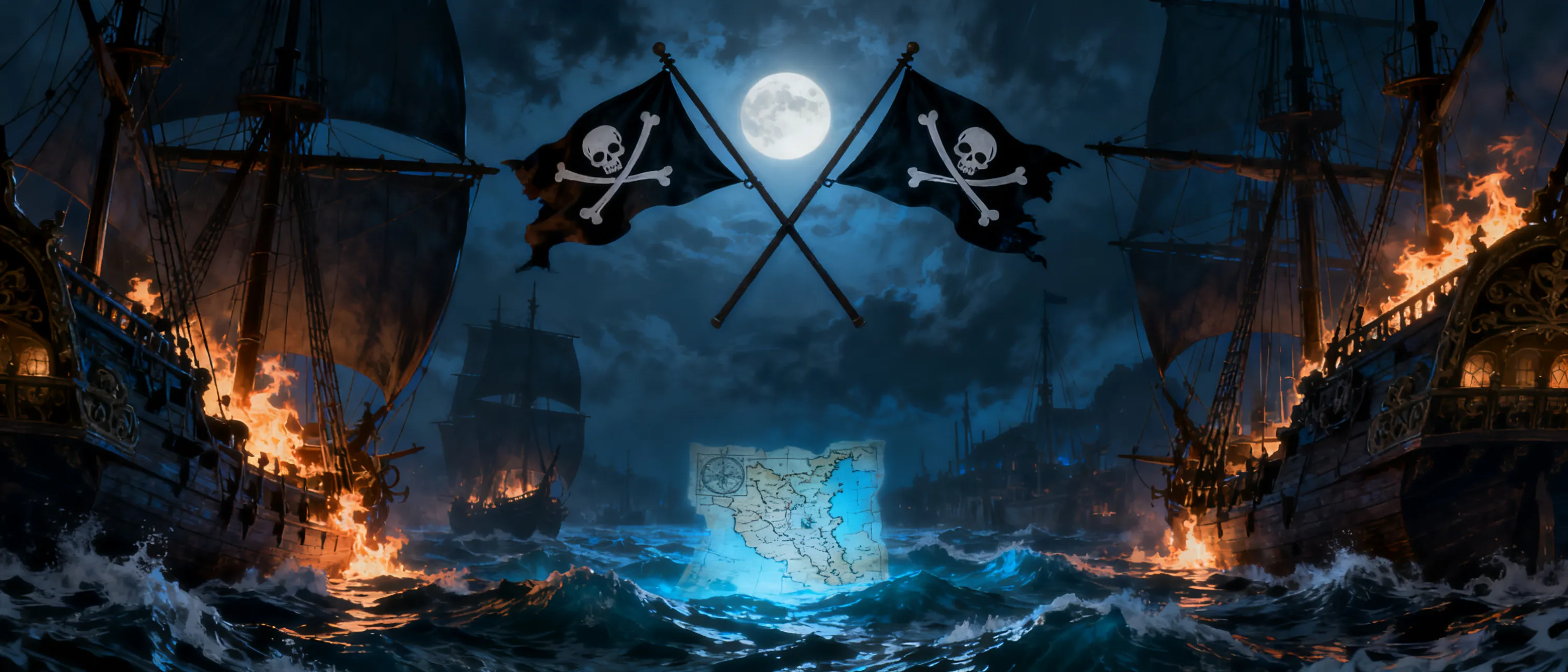 Campaign about pirates fighting each other