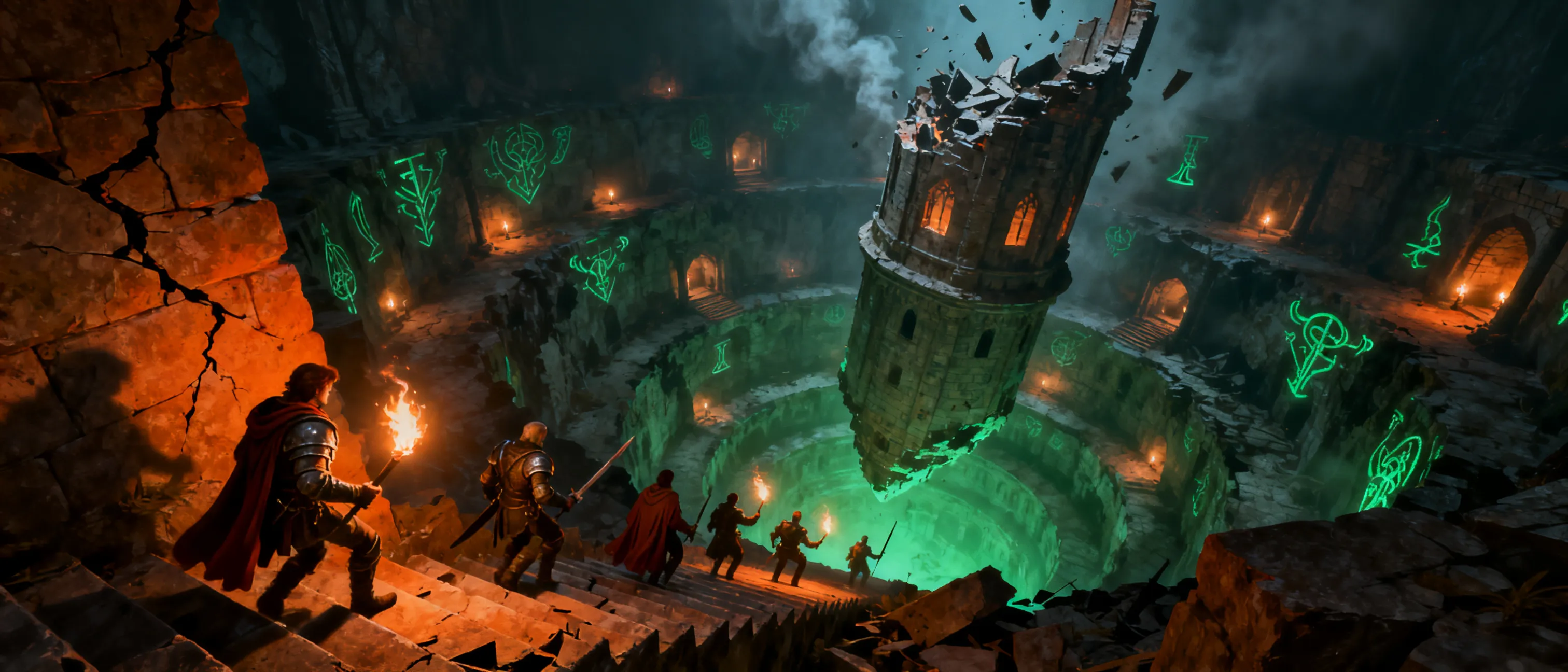 I want it to be a dungeon crawler with a lot of levels and puzzles and things levels to shake  it up