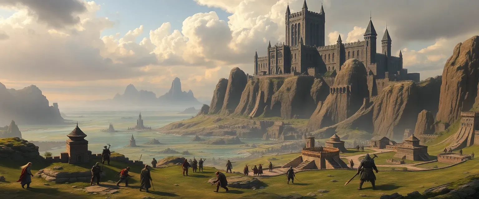 Huge world full of all races with a evil duegar overlord trying to conquer it